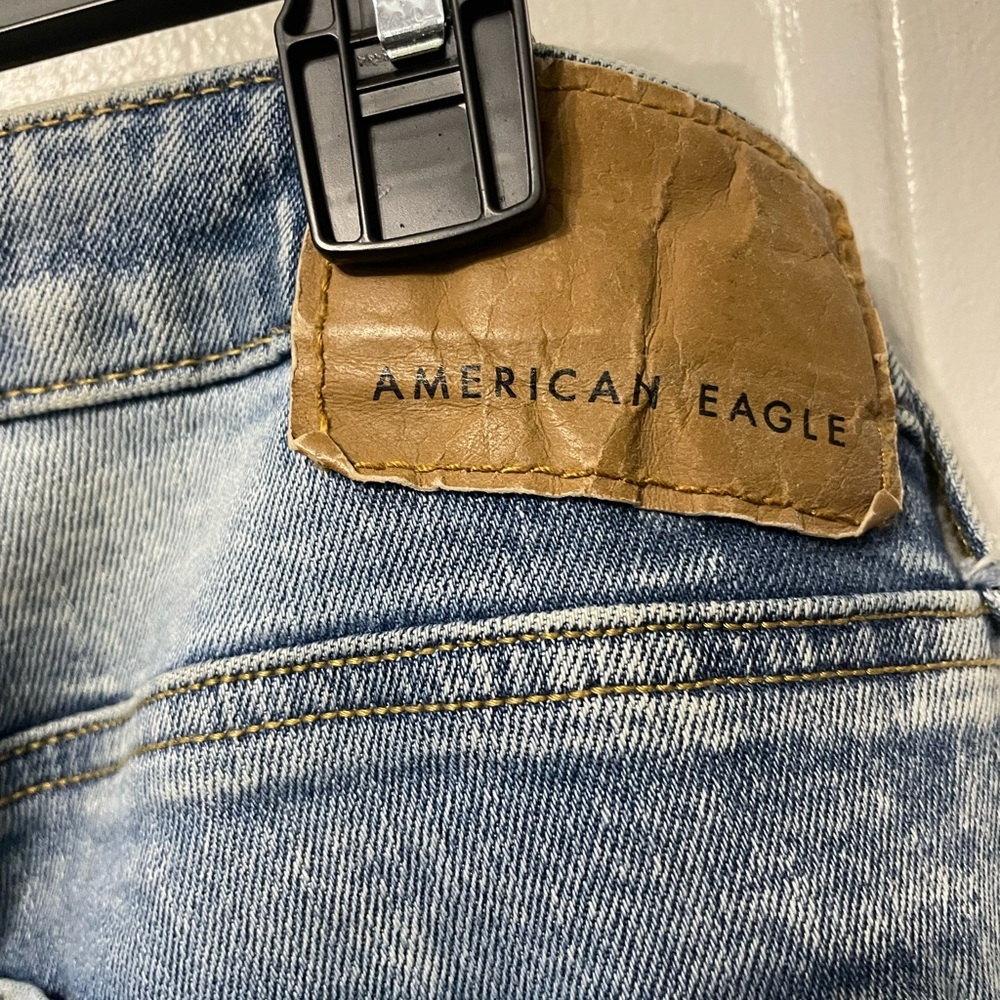 American Eagle Outfitters Blue Skinny Jeans Distressed pre-loved - Picture 3 of 5